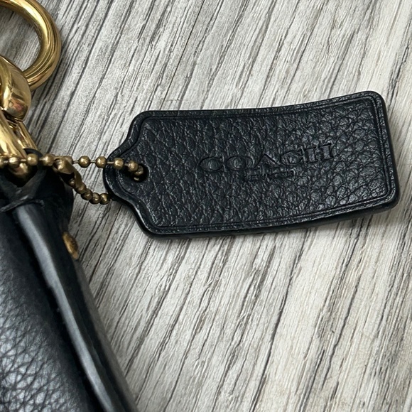 Coach Black Pebbled Leather Elle Hobo Shoulder Bag - Picture 4 of 9